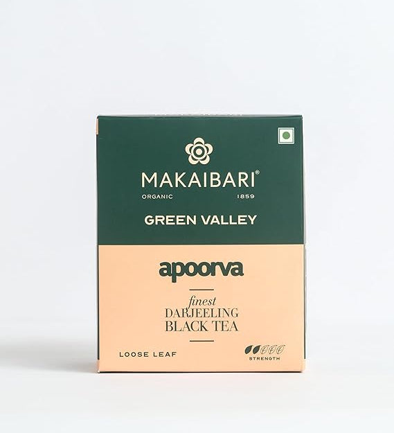 Makaibari Green Valley Apoorva Finest Darjeeling Black Tea Box