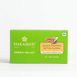 Makaibari Green Valley Black Pepper Detox Kahwa Wellness Green Tea Box