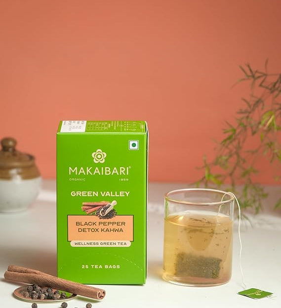 Makaibari Green Valley Cinnamon and Black Pepper Detox Kahwa