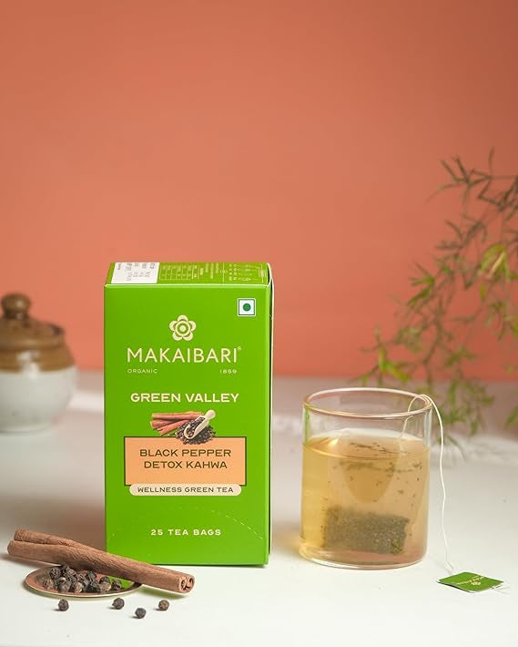 Makaibari Green Valley Cinnamon and Black Pepper Detox Kahwa