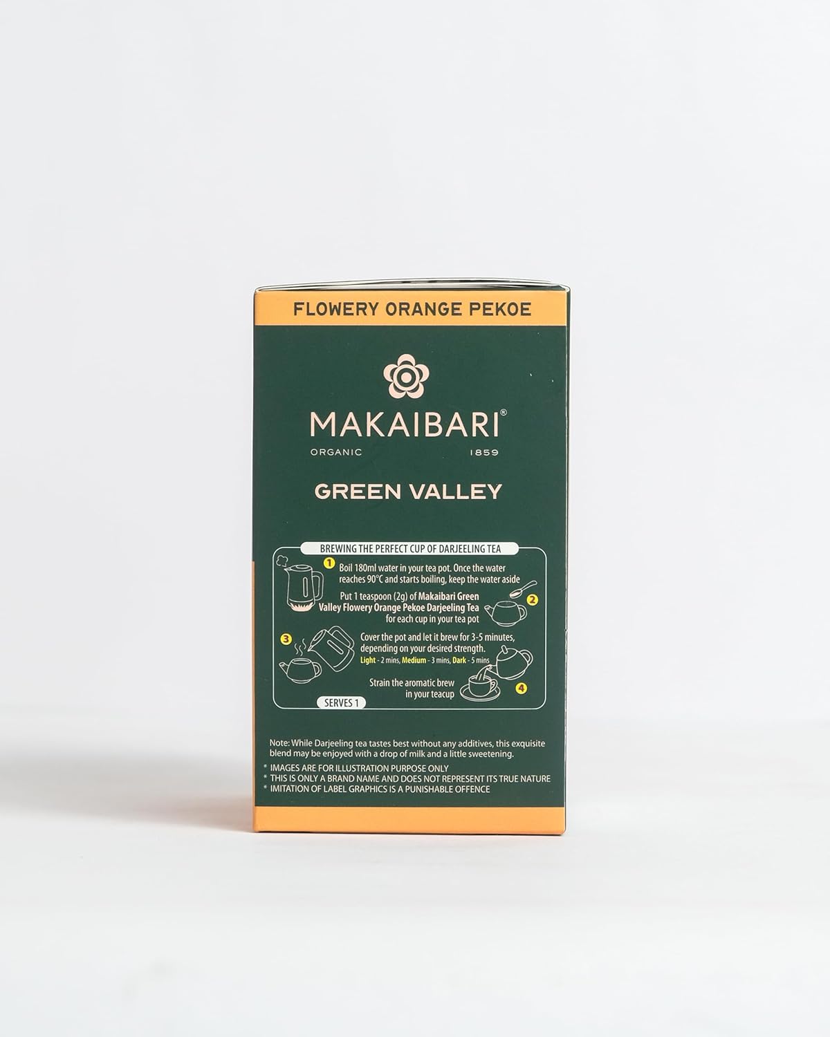 Makaibari Green Valley Flowery Orange Pekoe Roasted Darjeeling Black Tea Box
