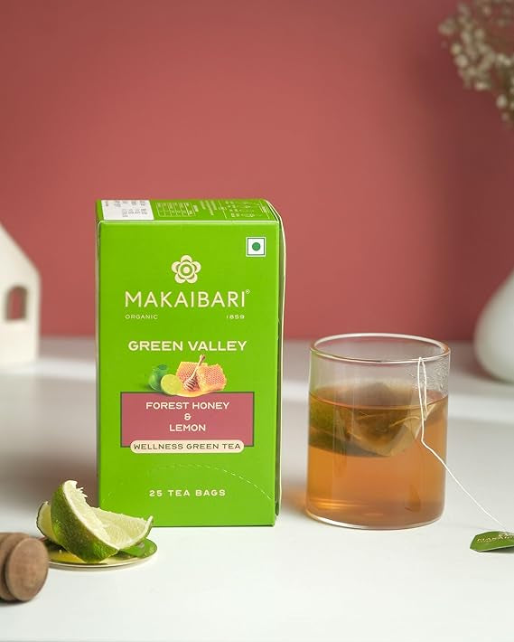 Makaibari Green Valley Forest Honey and Lemon Organic Wellness Green Tea