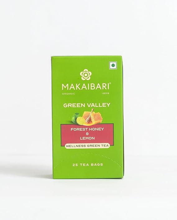 Makaibari Green Valley Forest Honey and Lemon Wellness Green Tea Box