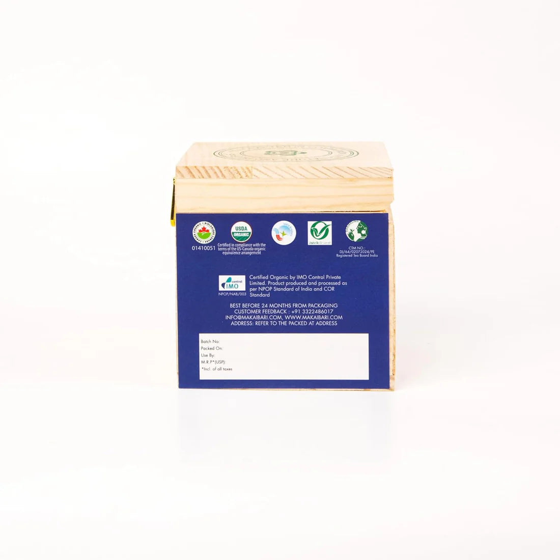 Makaibari Organic Single Estate Roasted Darjeeling Black Tea Chestlet