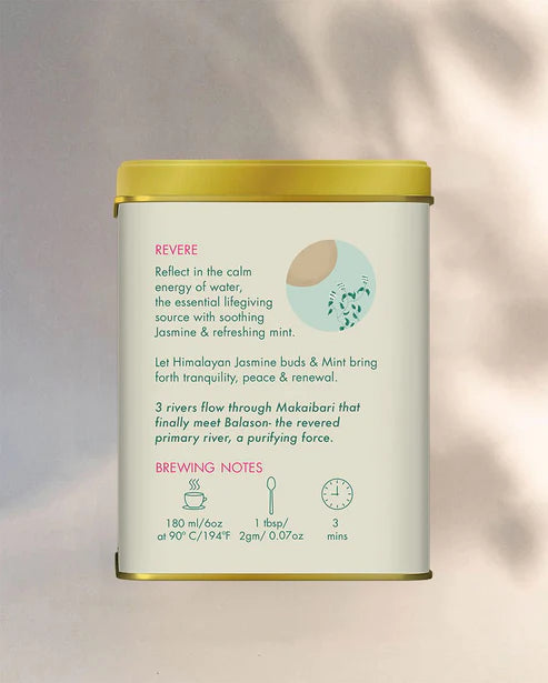 Makaibari Revere Organic Green Tea with Jasmine and Mint