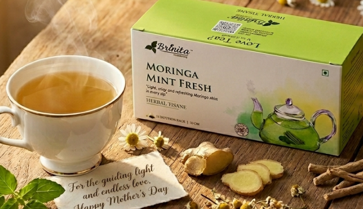 Moringa Mint Fresh Herbal Tea Box