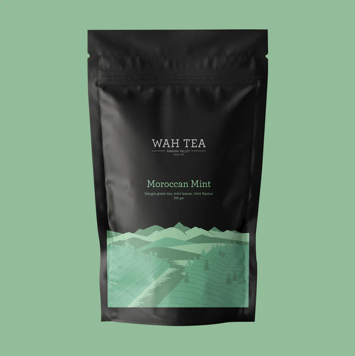 Wah Tea Moroccan Mint Tea – Refreshing Green Tea Infused with Natural Mint Leaves
