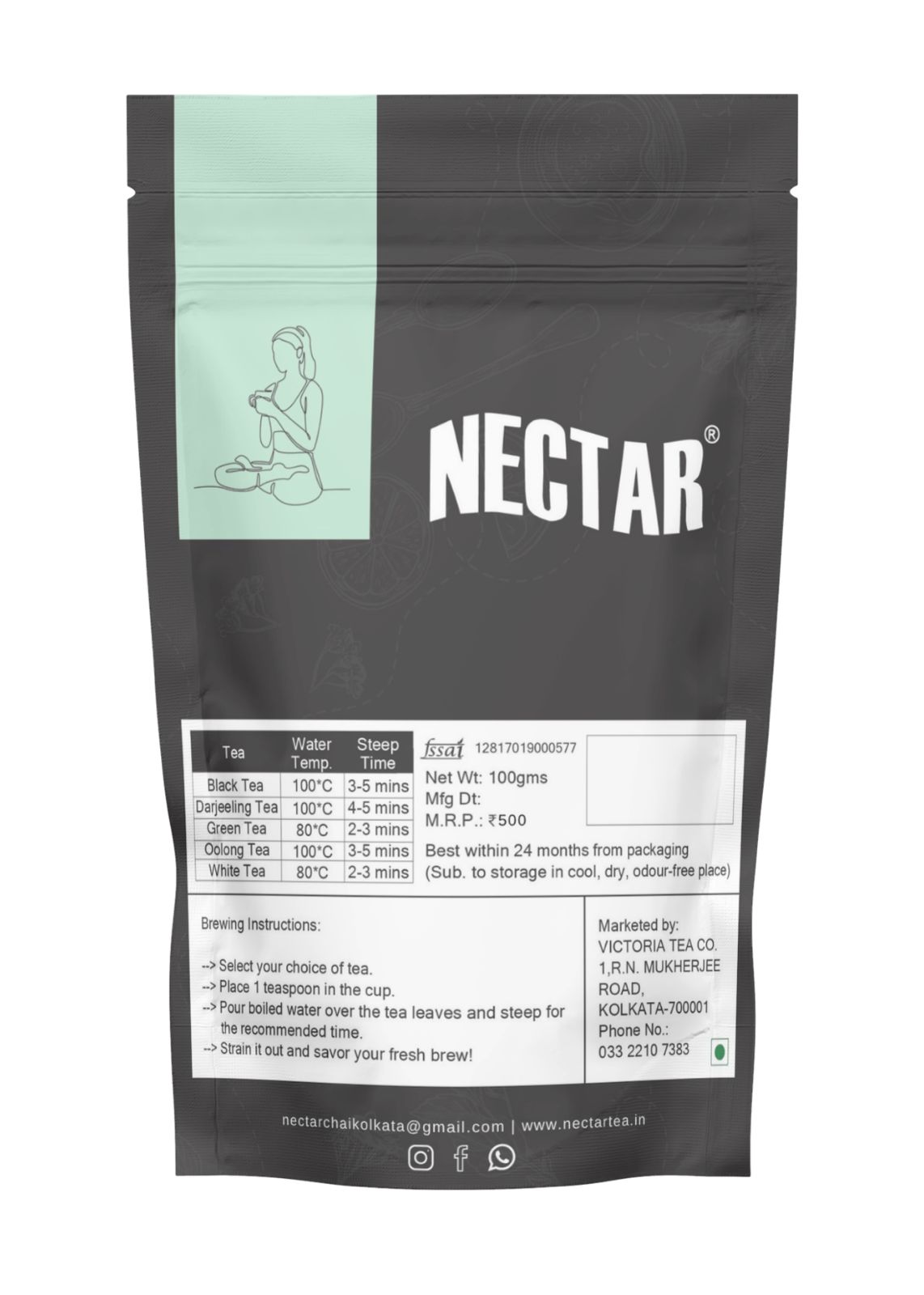 Nectar Comforting and Warming Spiced Nirvana Calm Green Tea