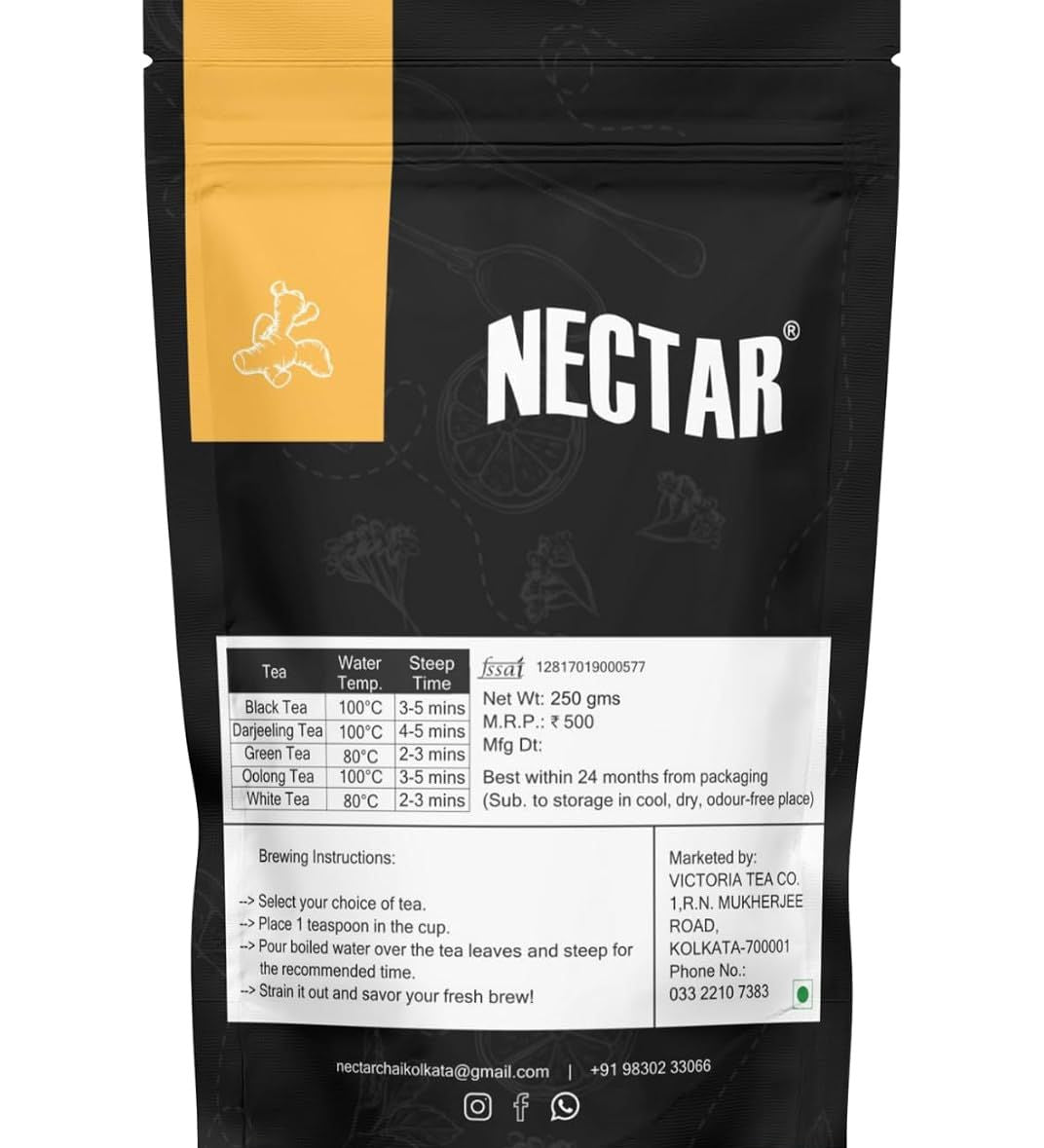 Nectar Turmeric Black Tea with Black Pepper