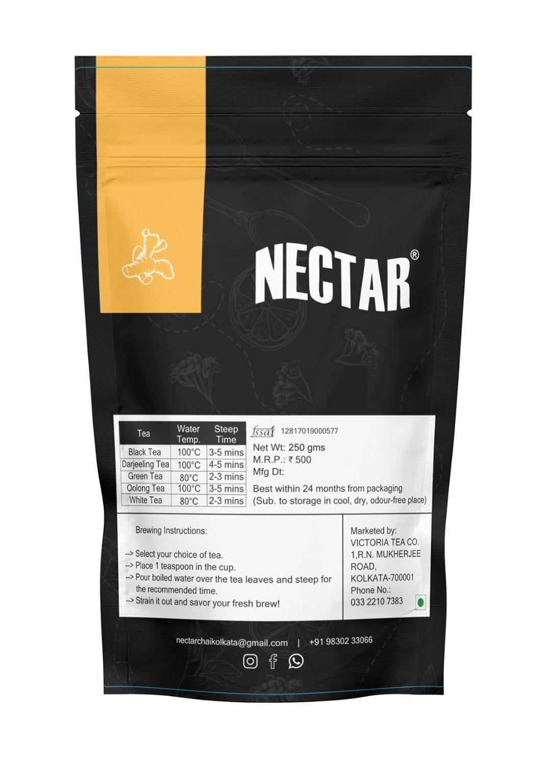 Nectar Turmeric Black Tea with Black Pepper