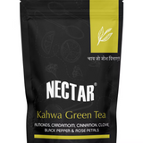 Nectar Kahwa Green Tea with Almond, Cardamom, Cinnamon and Rose Petals -  Cultural and Traditional Heritage of Kashmir