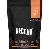 Nectar Zesty and Invigorating Orange Mint Green Tea with Bright and Tangy Notes