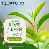 Nueranya Rose Green Tea – A Floral Assam Green Tea Blend with Rose Petals