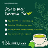 Nueranya Rose Green Tea – A Floral Assam Green Tea Blend with Rose Petals