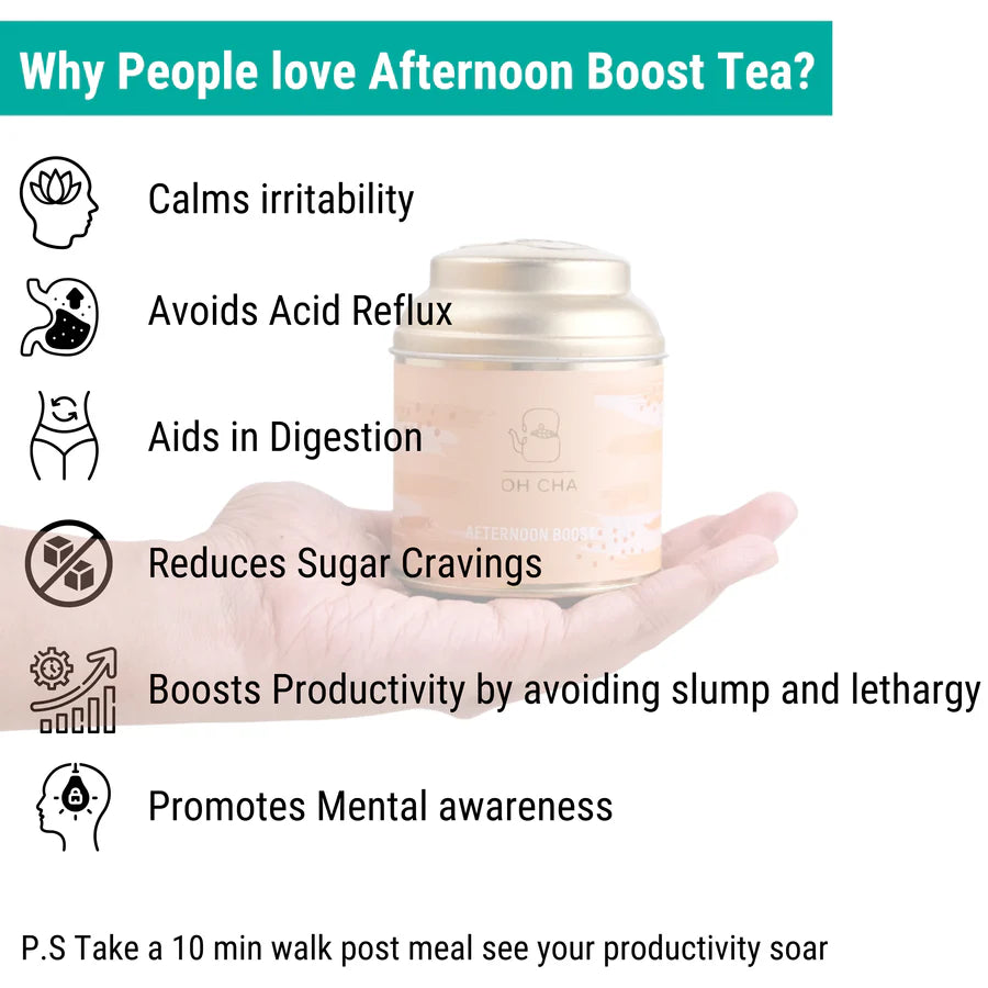 Oh Cha Afternoon Boost Tea Benefits