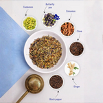 Oh Cha Butterfly Chai with Blue Pea Flower, Ginger and Black Pepper