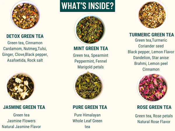 Oh Cha Green Tea Box Six Exquisite Green Tea Flavours Collection