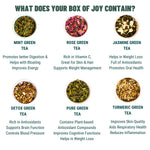 Oh Cha Green Tea Gift Box- Mint, Rose, Jasmine, Detox, Pure Turmeric