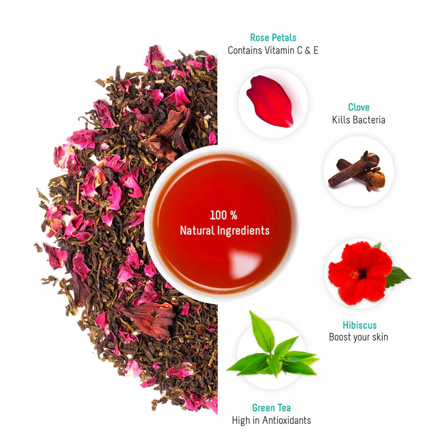 Oh Cha Hibiscus Rose Tea Ingredients