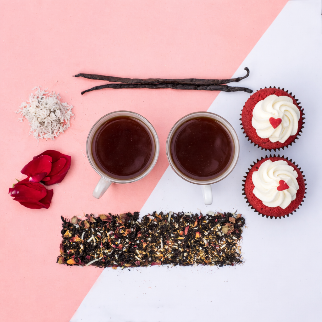 Oh Cha Red Velvet Assam Black Tea With Rose, Hibiscus and Cocoa Nibs