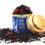 Oh Cha Blueberry Cheesecake Black Tea with Blueberry, Strawberry and Cocoa Nibs
