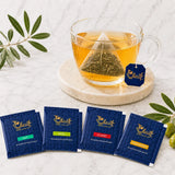 Oleaf Herbal Leaf Multi Flavour Infusion - Curated Assortment of Olive Leaf Blends for Everyday Wellness and Vitality - Bags