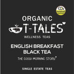 Organic T-Tales English Breakfast Assam Black Tea Label
