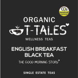 Organic T-Tales English Breakfast Assam Black Tea Label
