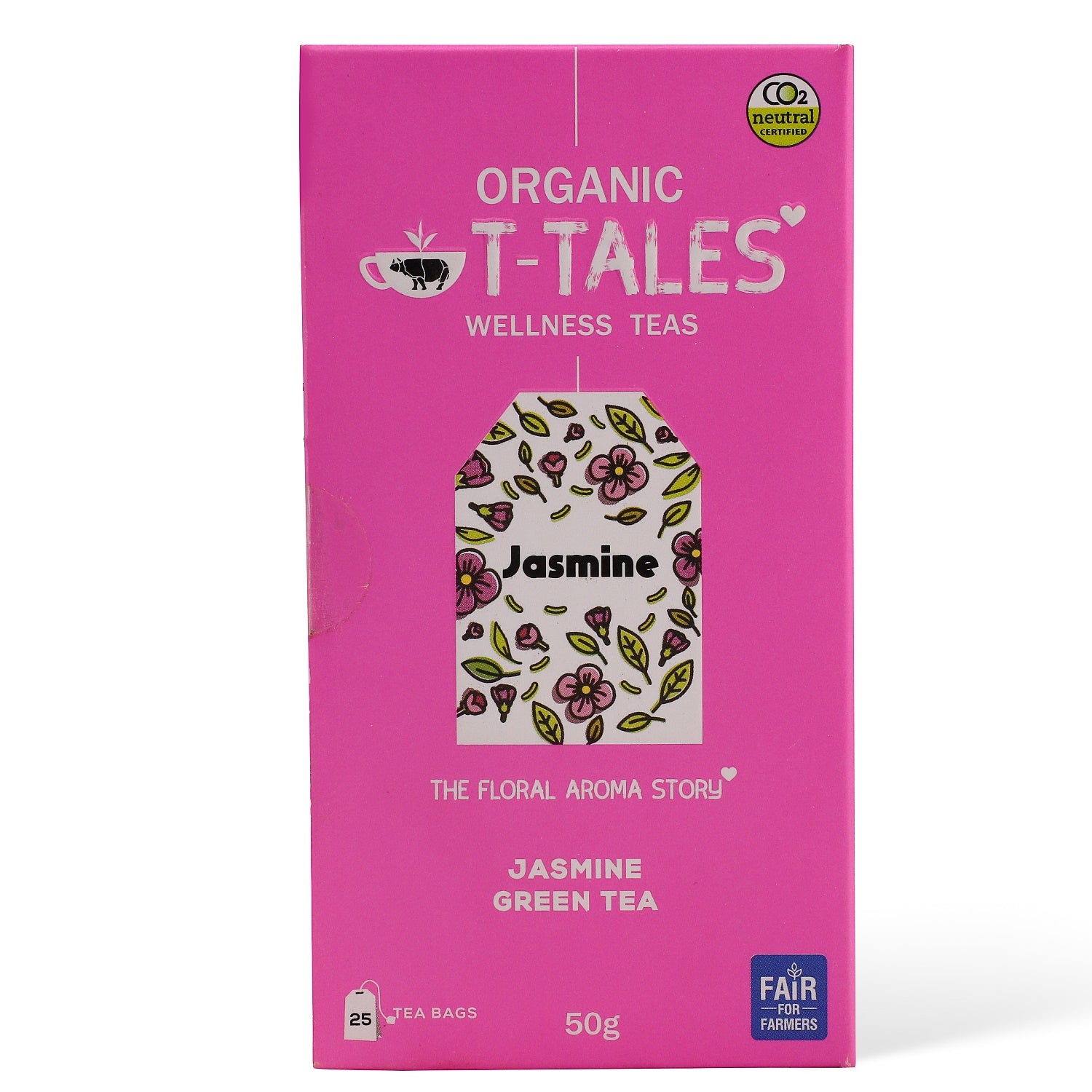 Organic T-Tales Jasmine Green Tea Packaging