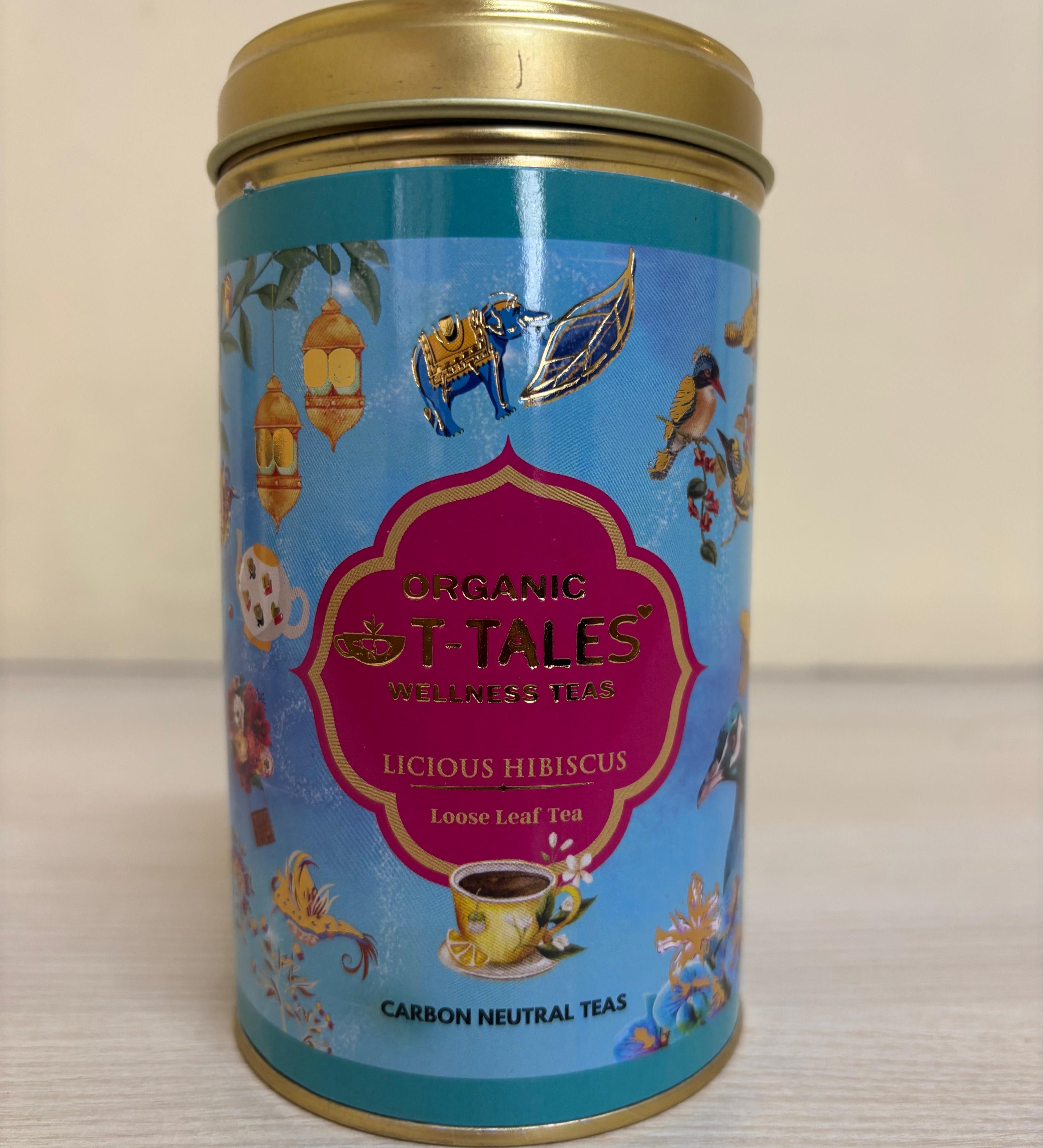 Organic T-Tales Organic Licious Hibiscus Tea Can