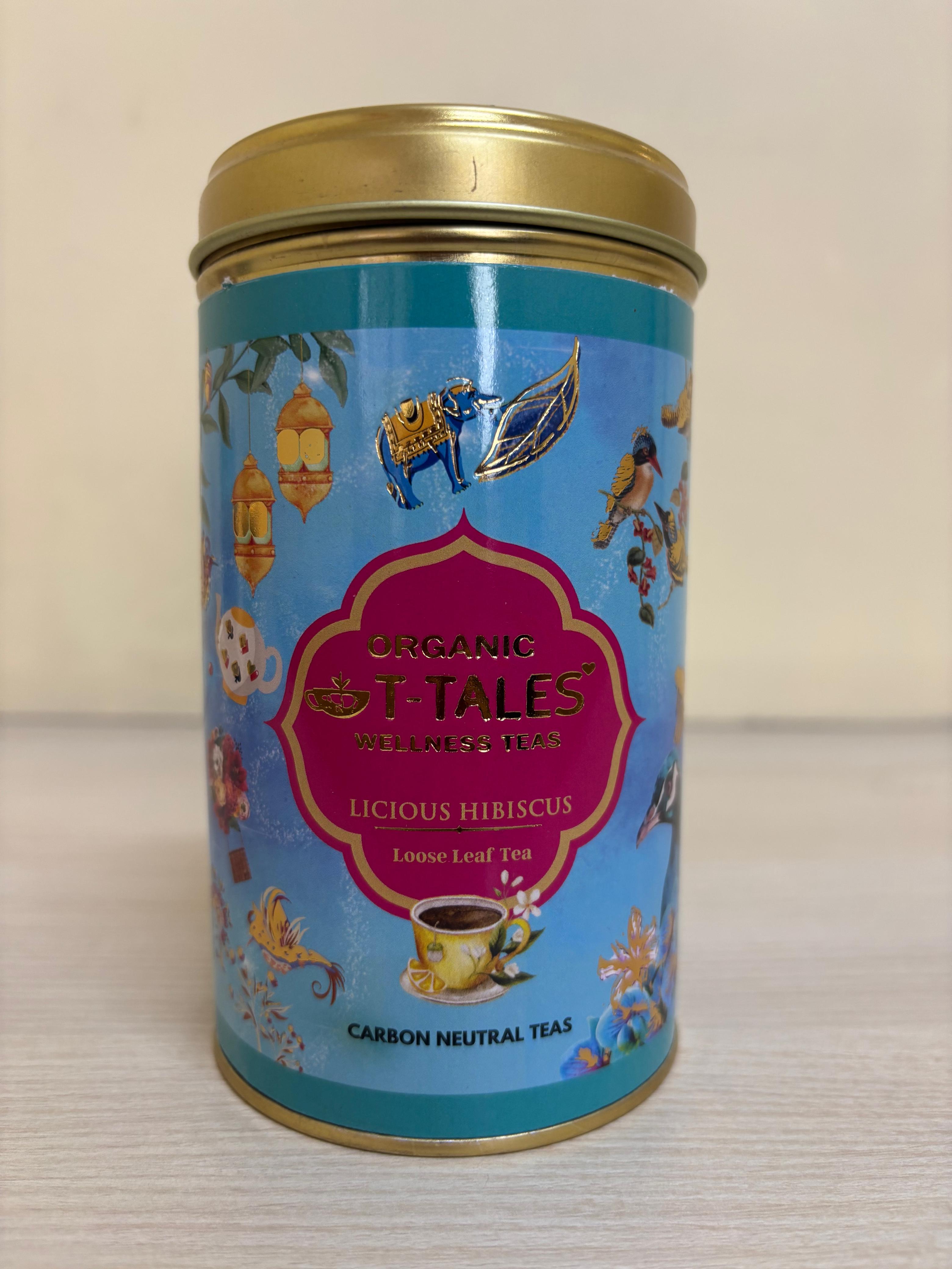 Organic T-Tales Organic Licious Hibiscus Tea Can