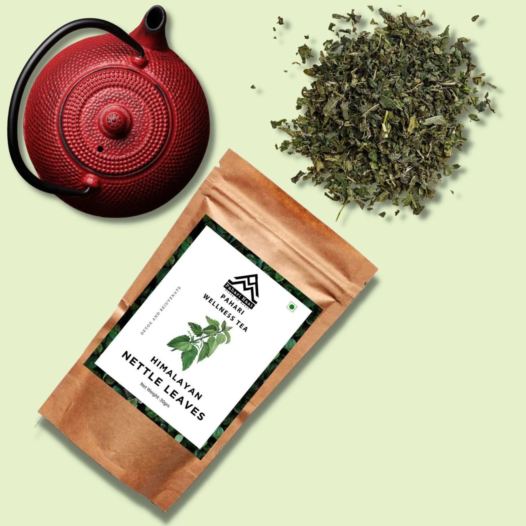 Pahari Haat Himalayan Nettle Leaves Wild Mountain Herbal Infusion