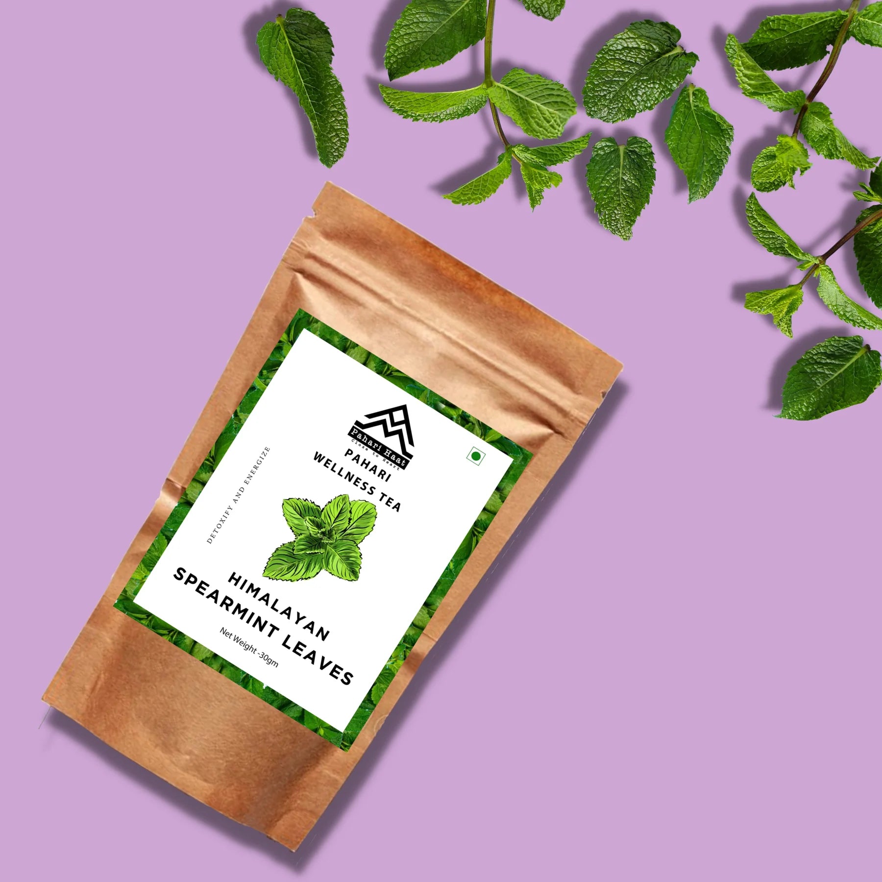 Pahari Haat Himalayan Spearmint Leaves Tea Pack