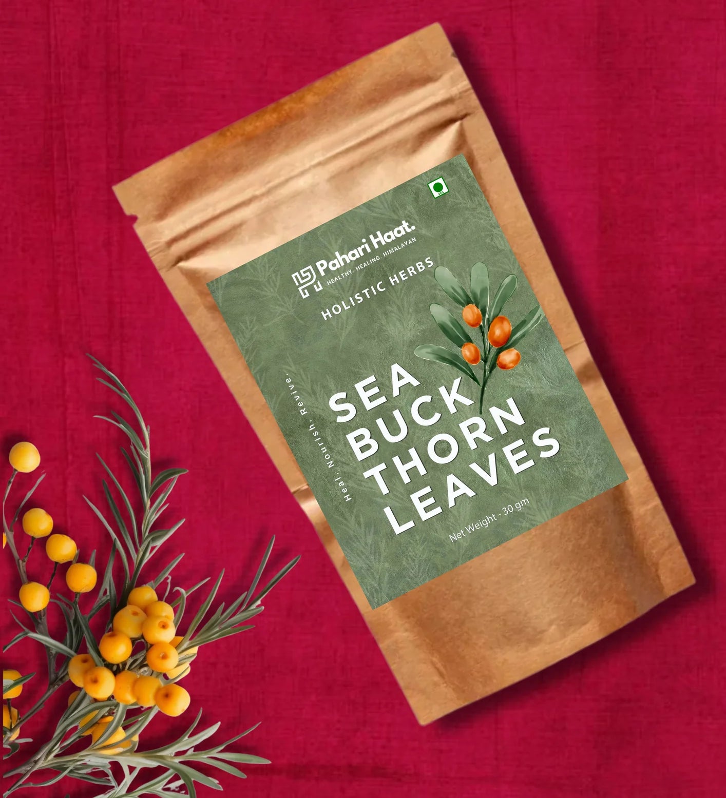 Pahari Haat Sea Buckthorn Leaves Tea Pack