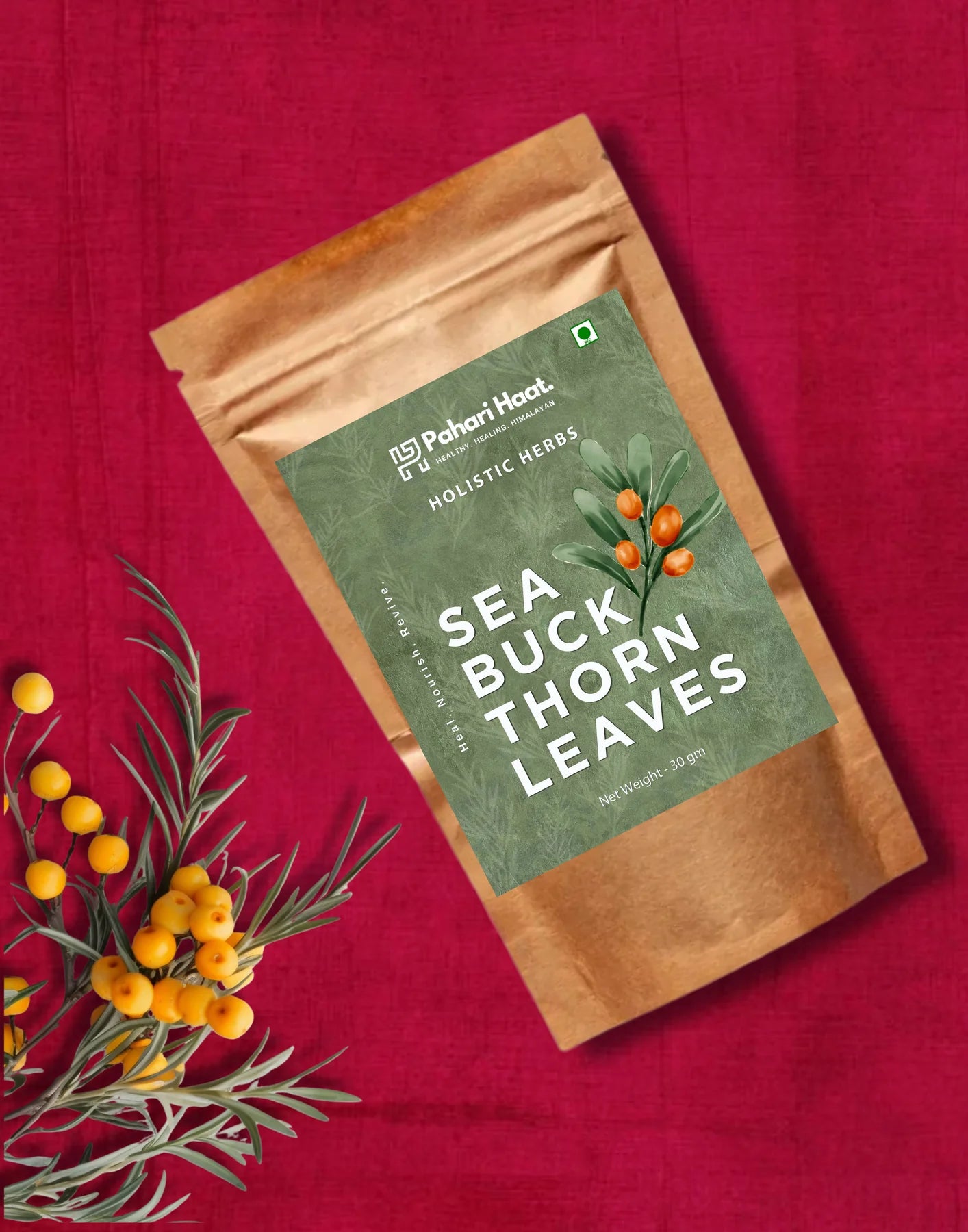 Pahari Haat Sea Buckthorn Leaves Tea Pack
