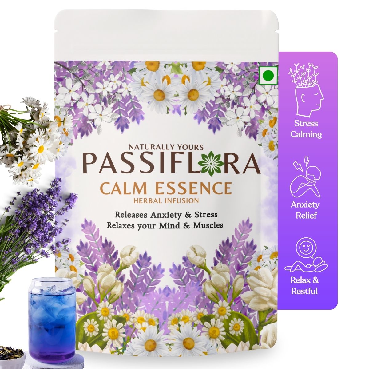 Passiflora Calm Essence Herbal Tea Blend Pack