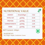 Pembroke Masala Chai Nutritional Value