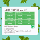 Pembroke Mint Medley Tea Nutritional Value