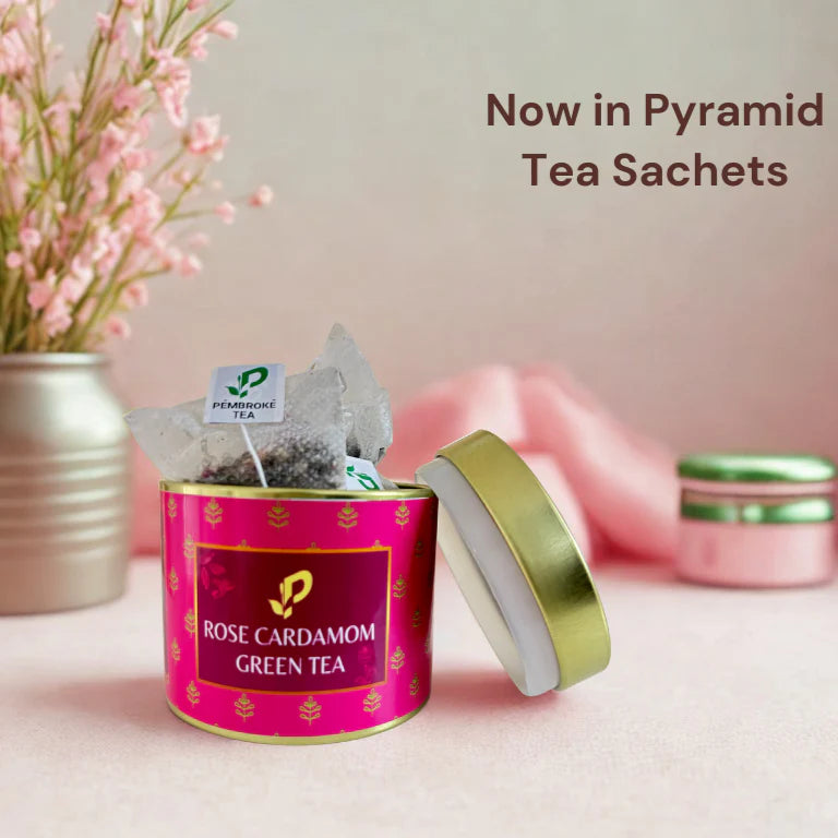 Pembroke Rose Cardamom Green Tea Box