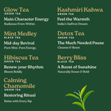 Pembroke Skin Glow Wellness Tea Collection – 7 Tea Blends with Flowers, Fruits & Spices - Pyramid Tea Bags