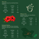Pembroke Skin Glow Wellness Tea Collection – 7 Tea Blends with Flowers, Fruits & Spices - Pyramid Tea Bags