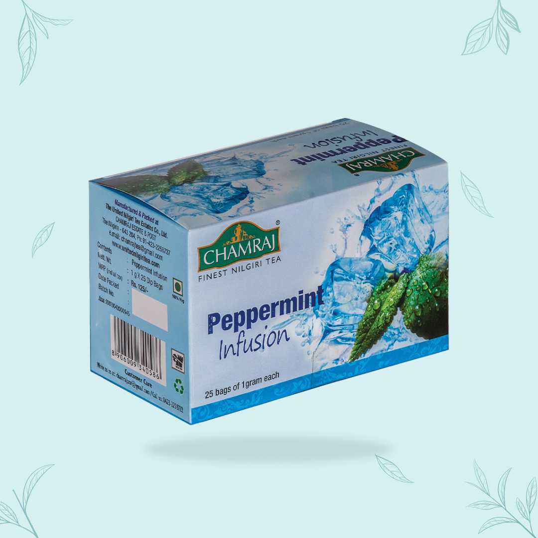 Chamraj Peppermint Infusion - 25 Tea Bags of 1g each