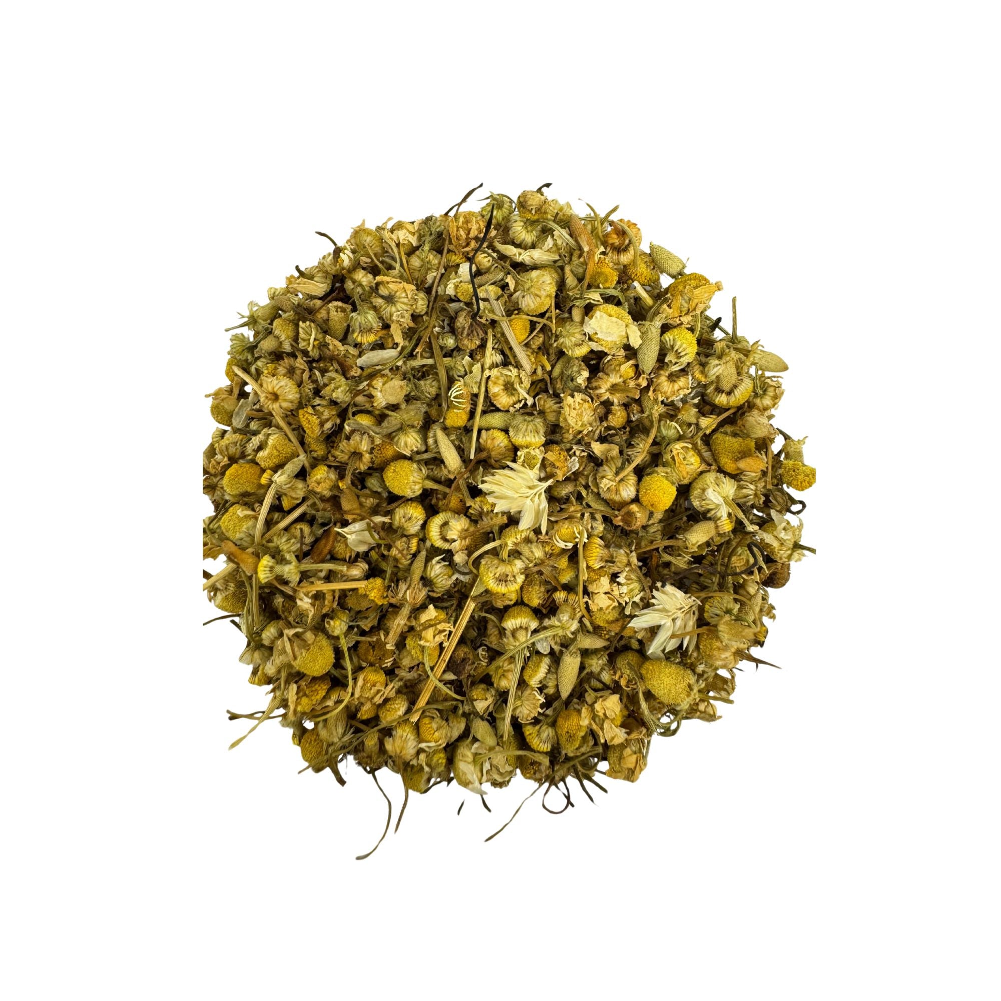 Pile of Dried Chamomile Flowers