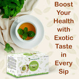 Planet Ayurveda Bright and Uplifting Organic Green Tea with Zesty Lemon - Tea Bags