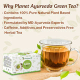 Planet Ayurveda Bright and Uplifting Organic Green Tea with Zesty Lemon - Tea Bags