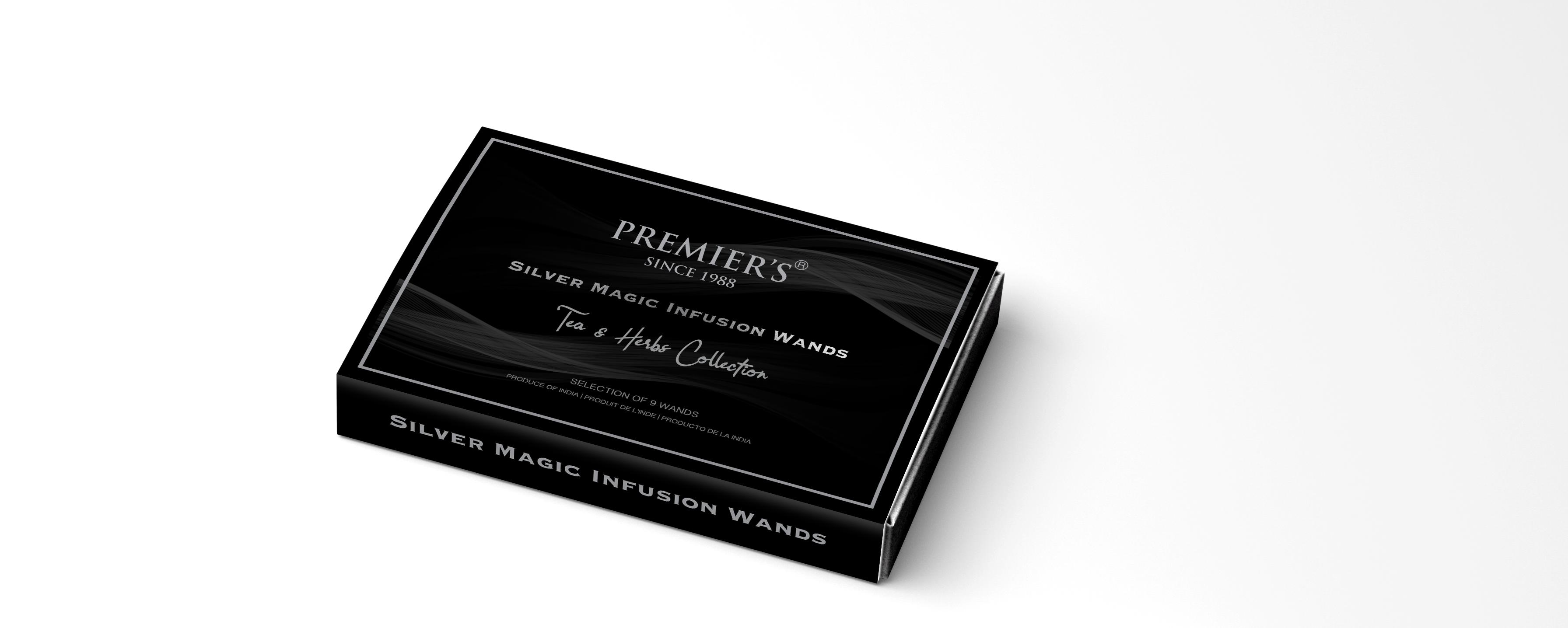 Premier’s Black Box Premium Tea Gift Assortment with 9 Exotic Blends