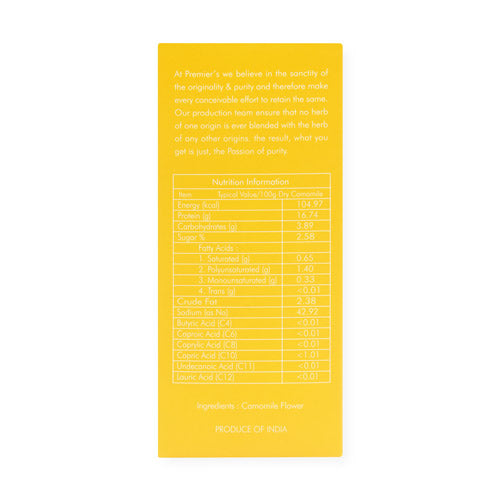 Premier’s Camomile Flowers Silver Magic Tea Label