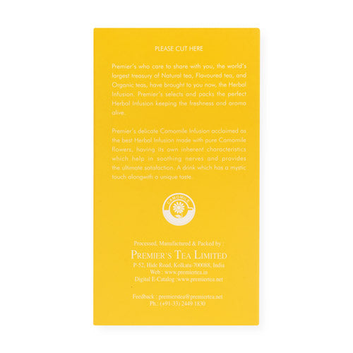 Premier’s Camomile Flowers Silver Magic Tea Packaging