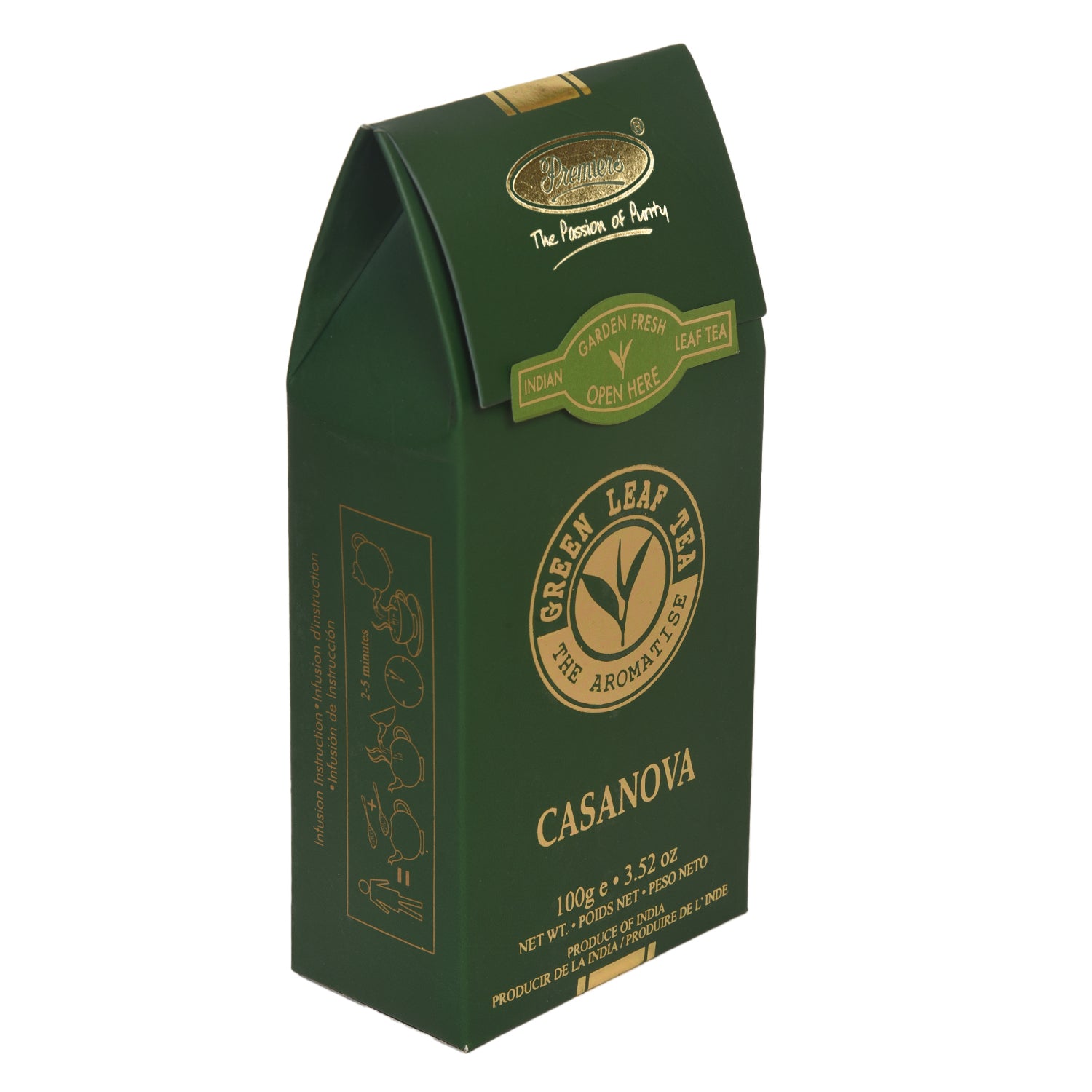Premier’s Casanova Flavoured Green Tea Box