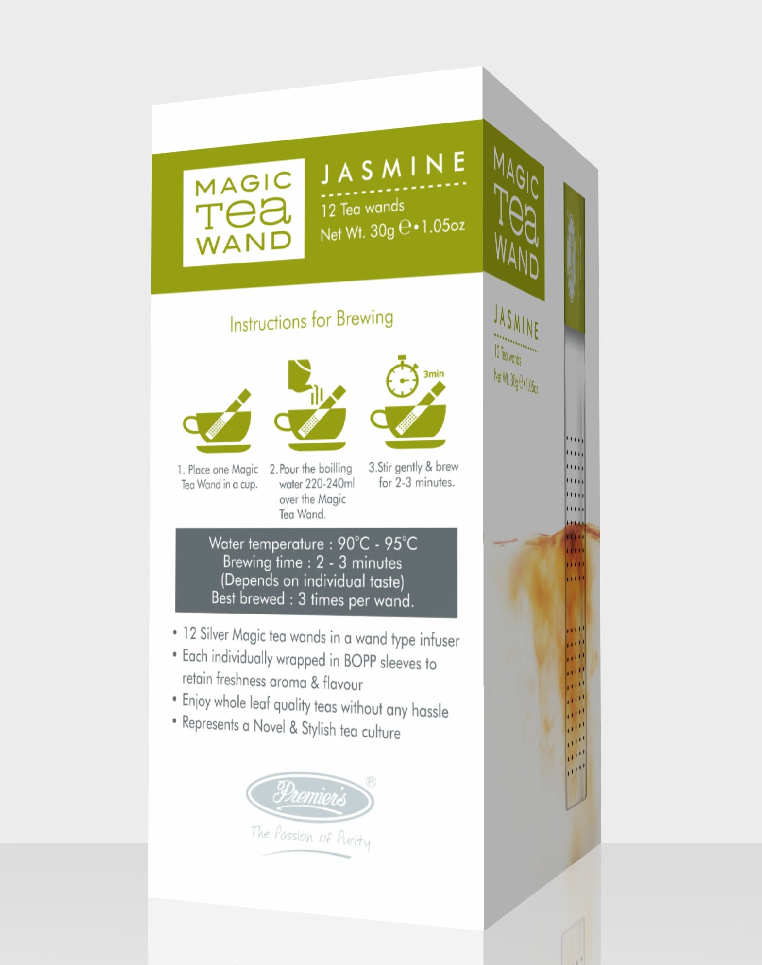 Premier’s Jasmine Flavoured Darjeeling Silver Magic Green Tea